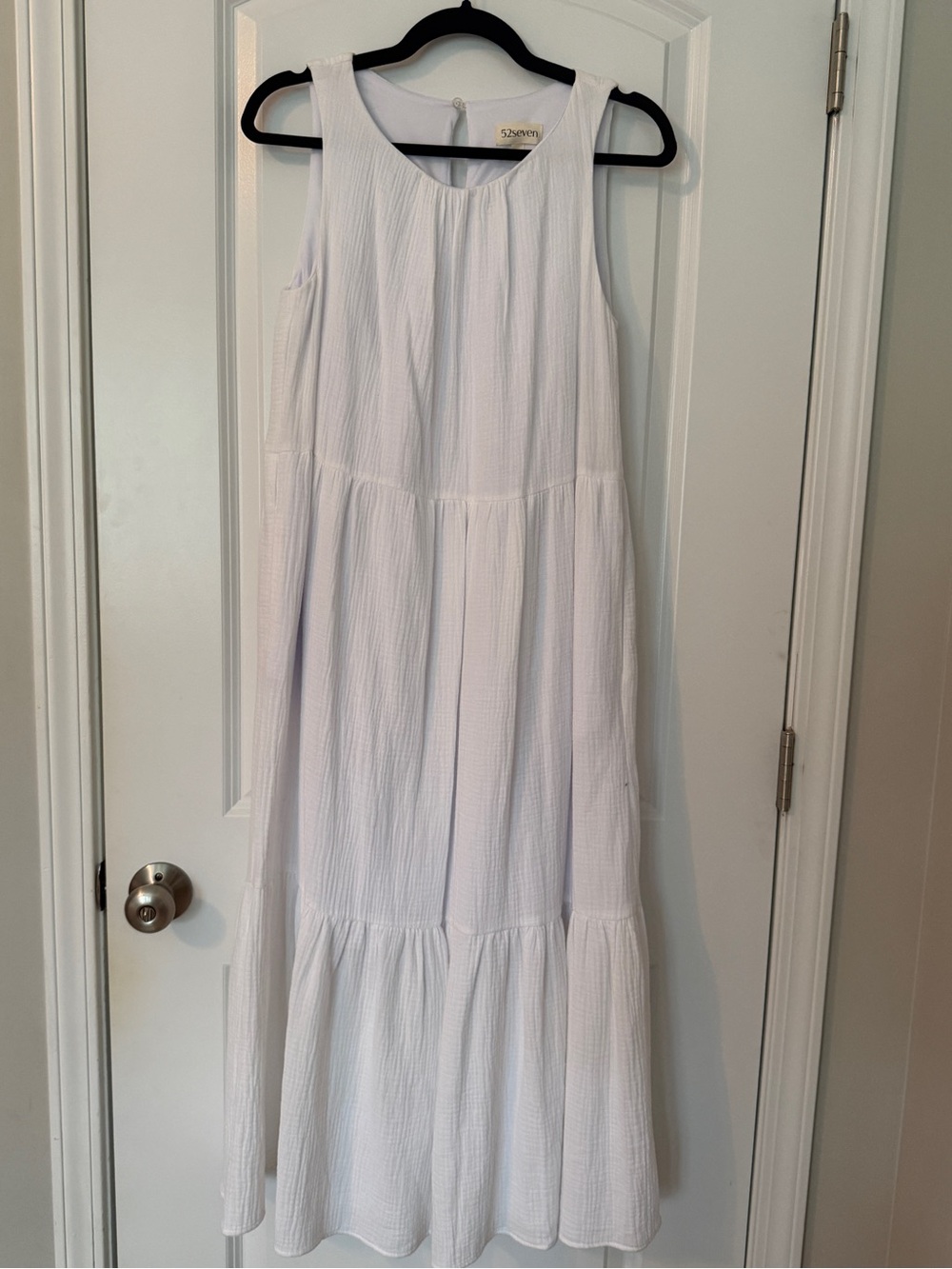 Seven7 White Quilted Maxi Dress with Branded Tags